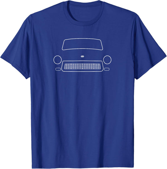Trabi Trabant 1960s German classic car line drawing white T-Shirt - T-Shirt | Royal