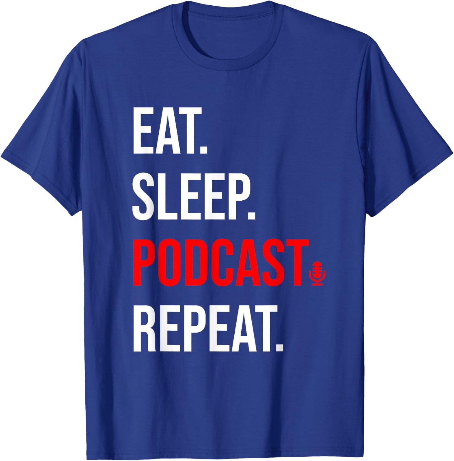 Funny Podcast Design Women Podcasting Disc Jockey T-Shirt - T-Shirt | Royal
