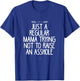 Just a Regular Mama Trying Not to Raise an Asshole Funny Mom T-Shirt - T-Shirt | Royal
