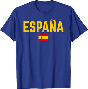 ESPAÑA SPAÑA Flag | Men Women Kids SPAIN , Red, S T-Shirt - T-Shirt | Royal