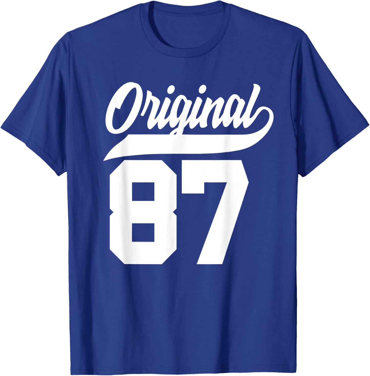 38th Birthday Gift Man Woman Original Vintage Born 1987 T-Shirt - T-Shirt | Royal