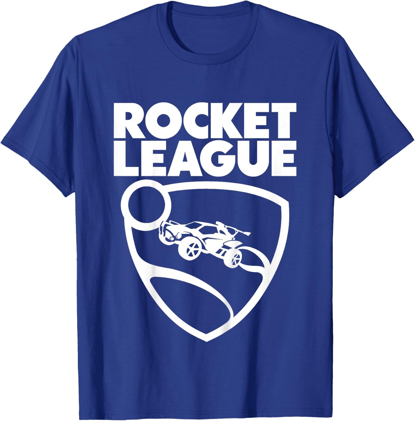 Children's Text Rocket League with Logo Children's T-Shirt - T-Shirt | Royal