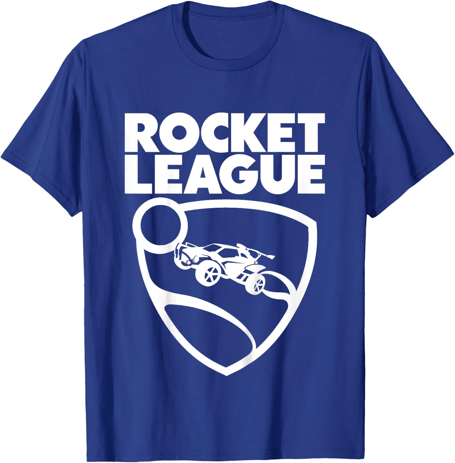 Children's Text Rocket League with Logo Children's T-Shirt - T-Shirt | Royal