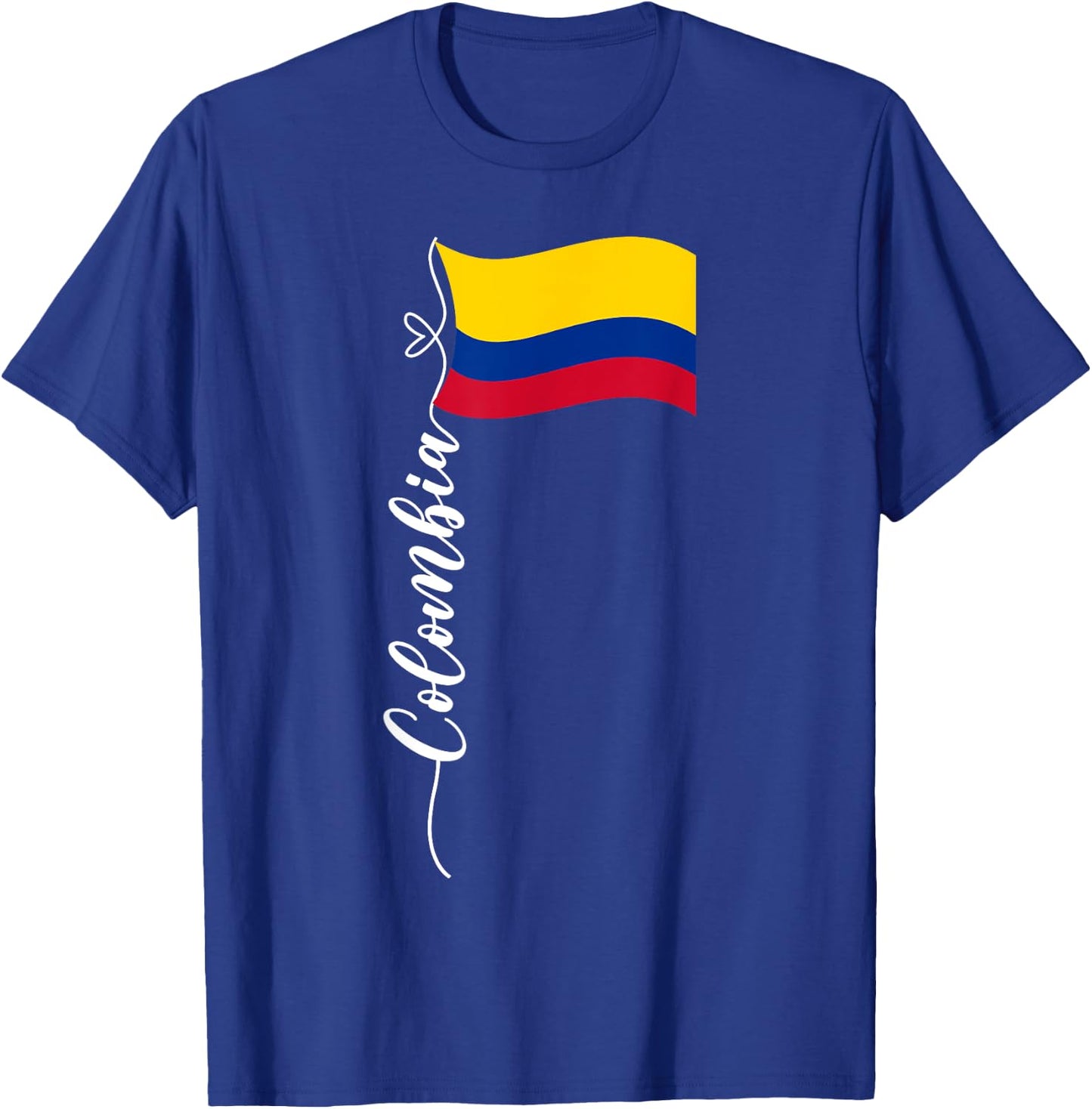 Colombian Flag Colombia National Hispanic Heritage Month T-Shirt - T-Shirt | Royal