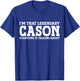 Cason Personal Name Funny Cason T-Shirt - T-Shirt | Royal