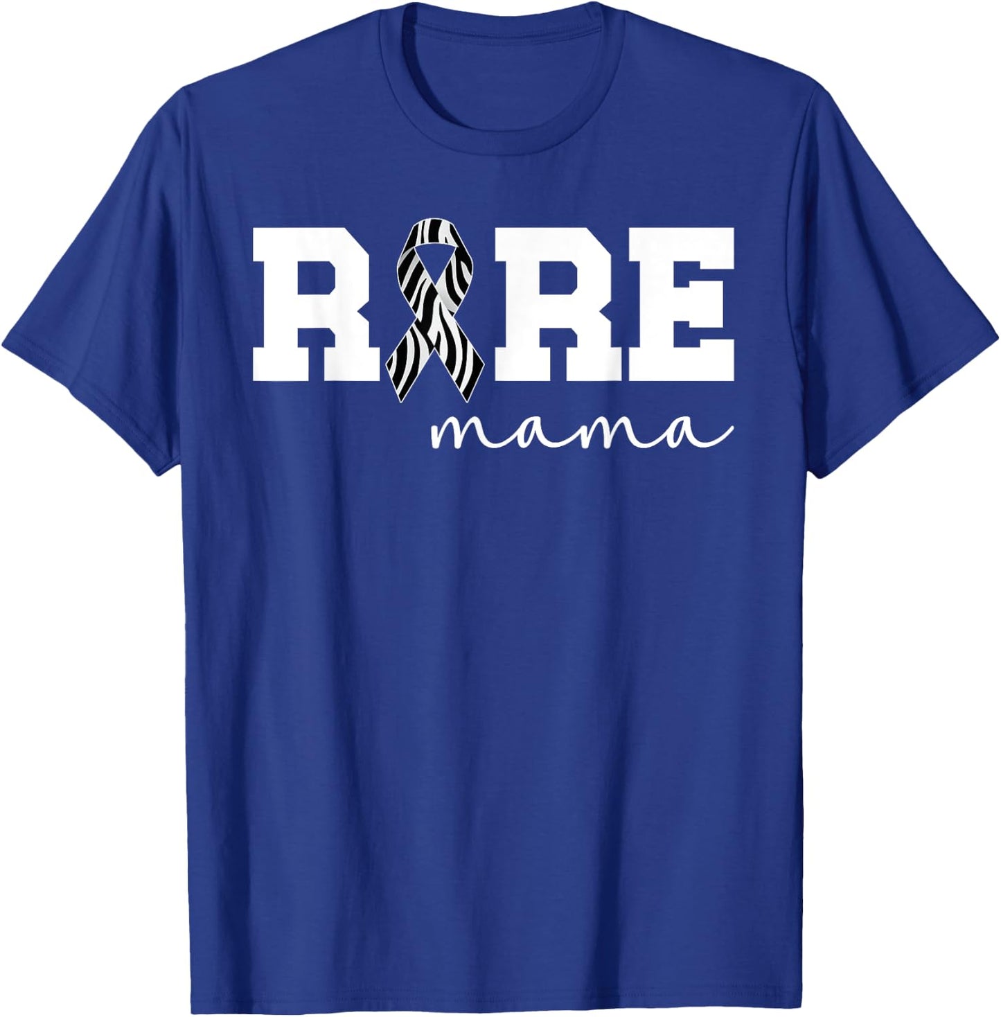 Rare Mama Rare Disease Fighter Mom Rare Disease Awareness T-Shirt - T-Shirt | Royal