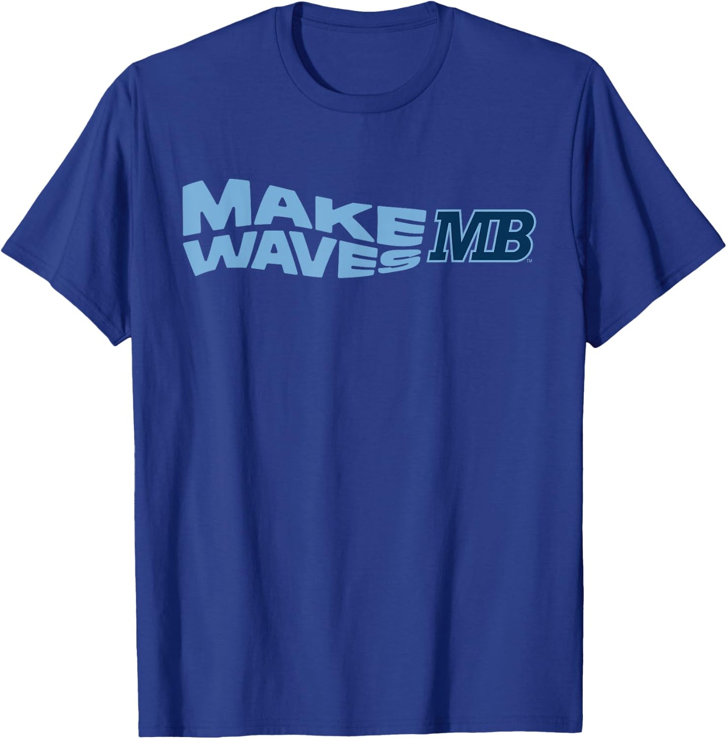 Cal State Monterey Bay Make Waves Logo T-Shirt - T-Shirt | Royal