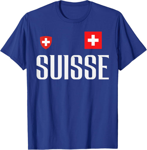 Switzerland Flag Suisse Football Soccer Fan Men Women Kids