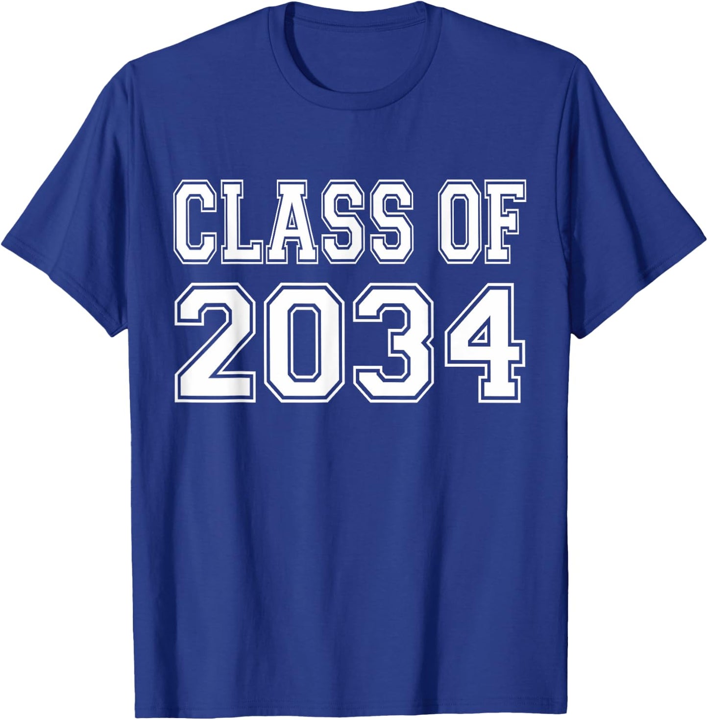 Class of 2034 Grow with Me T-Shirt - T-Shirt | Royal