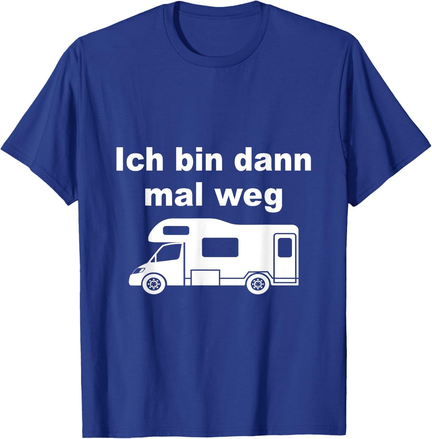 with German Text "Ich bin dann mal weg" [German Language], black T-Shirt - T-Shirt | Royal