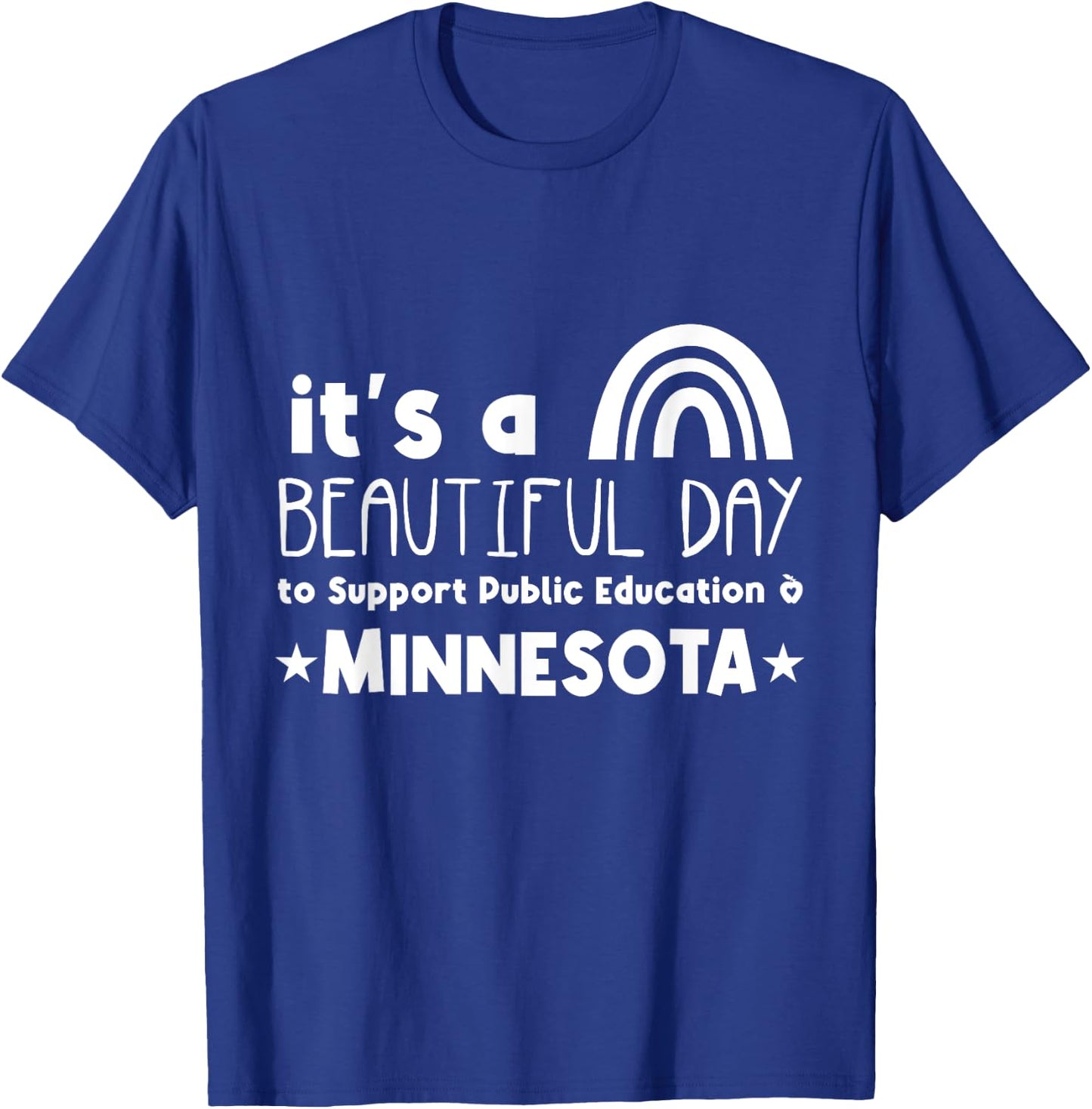 Support Public Education Teacher Red for Ed Minnesota Women Kids T-Shirt - T-Shirt | Royal
