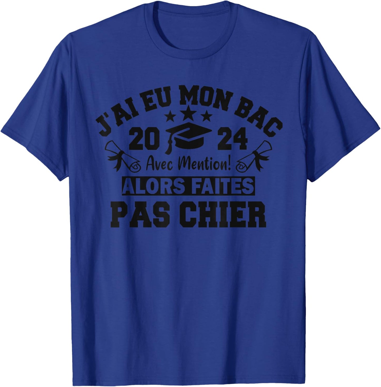 J'ai Eu Mon Bac So Cheap Bachelor Bachelor BAC 2024 , grey, S T-Shirt - T-Shirt | Royal