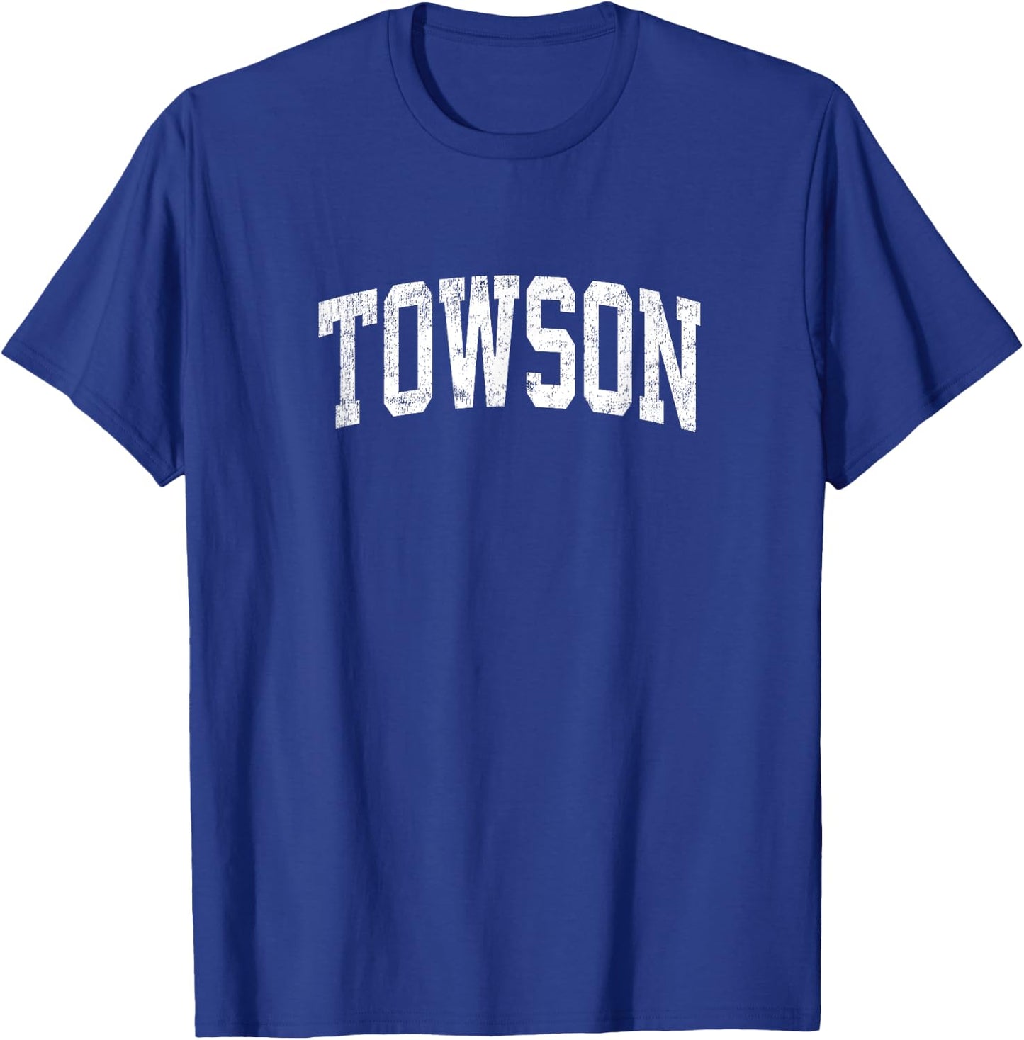 Towson Maryland MD Vintage Athletic Sports Design T-Shirt - T-Shirt | Royal