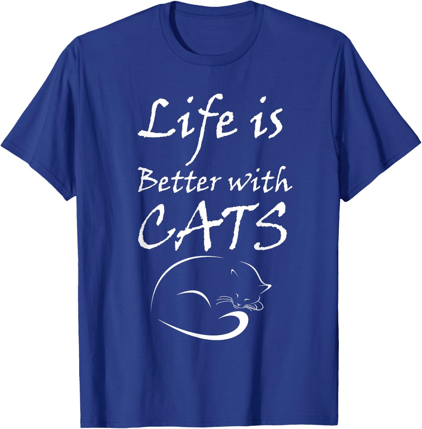 Life is Better With MY Cats T-Shirt - T-Shirt | Royal