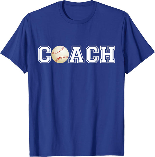 Baseball Coach Sports Gift Baseball Trainer T-Shirt - T-Shirt | Royal