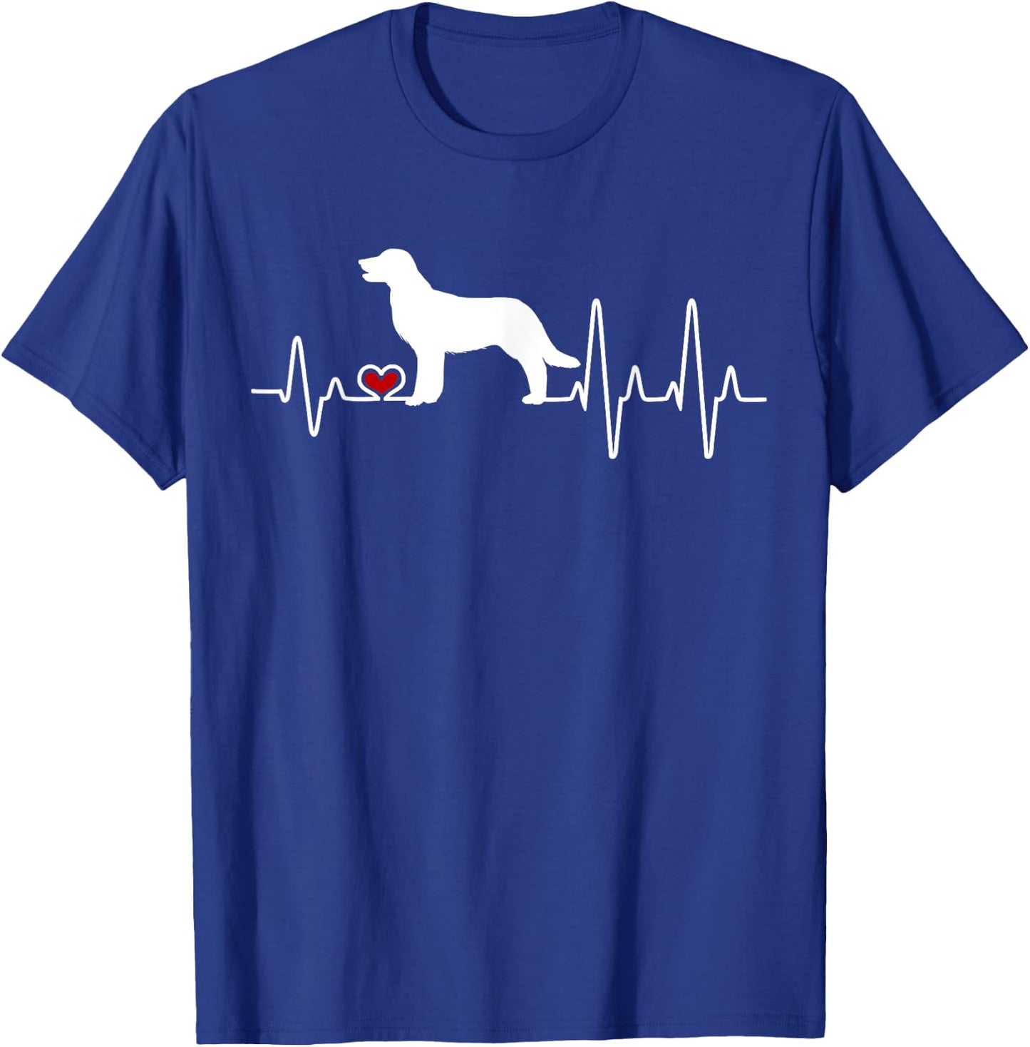 Golden Retriever Dog Heartbeat Pulse Men Women Kids T-Shirt - T-Shirt | Royal