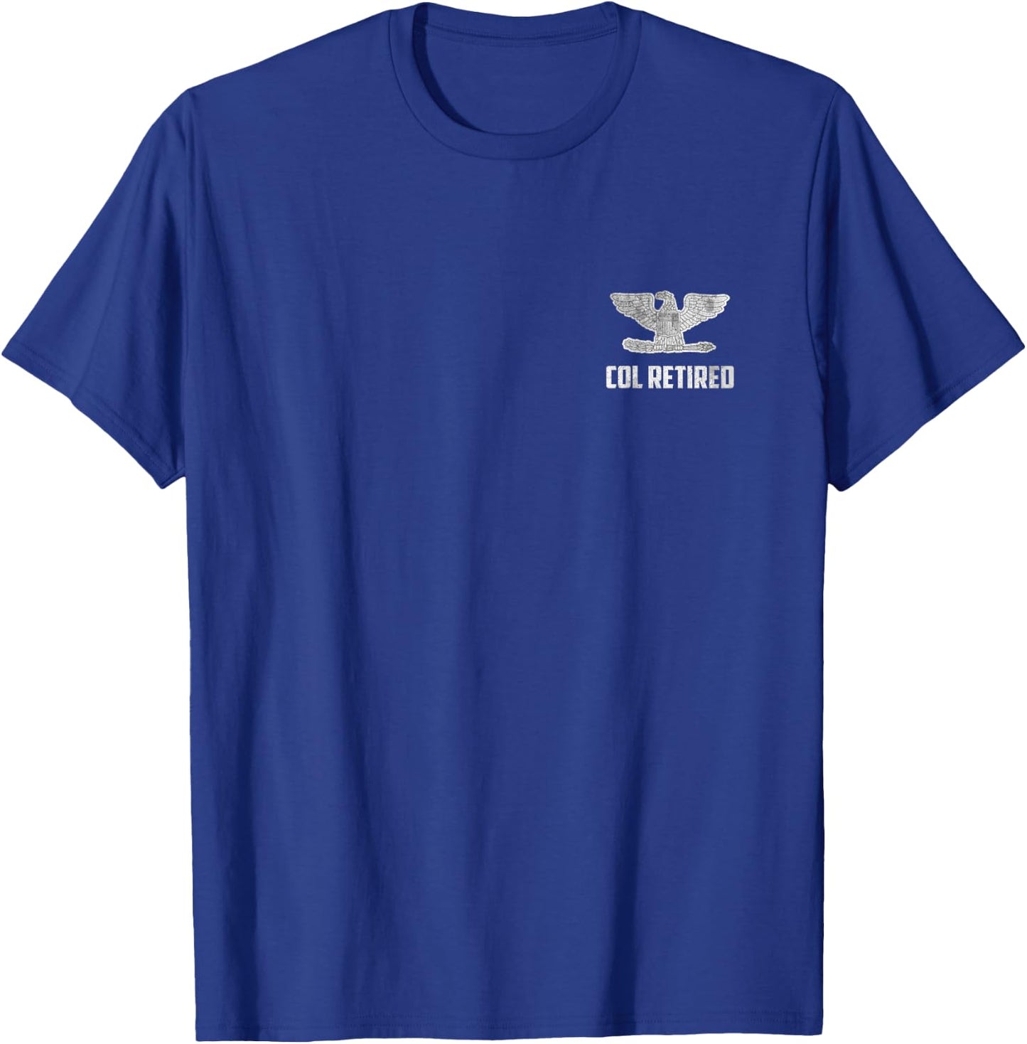 Retired O-6 Colonel Col Rank Insignia Logo Veteran Papa Xmas T-Shirt - T-Shirt | Royal