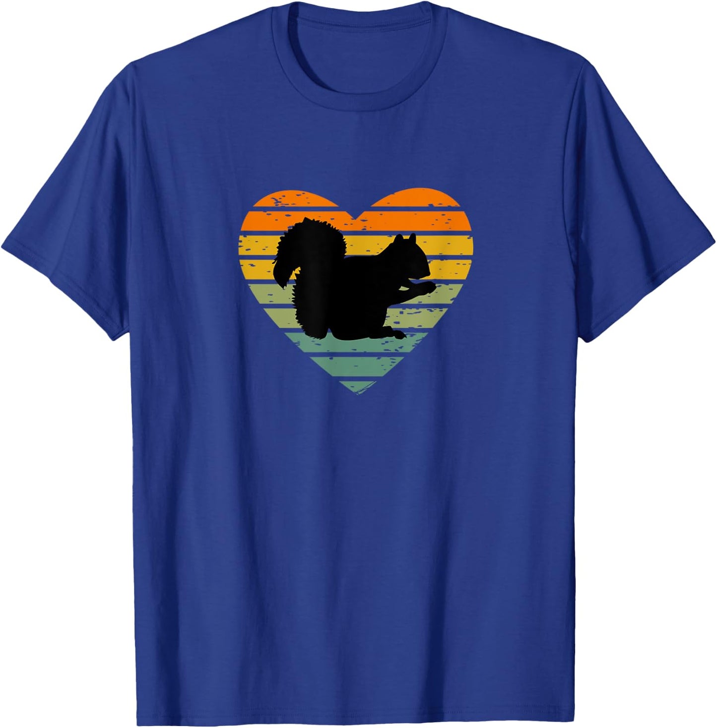 Ich liebe Eichhörnchen Retro Herz Nagetier Eichhörnchenfan T-Shirt - T-Shirt | Royal