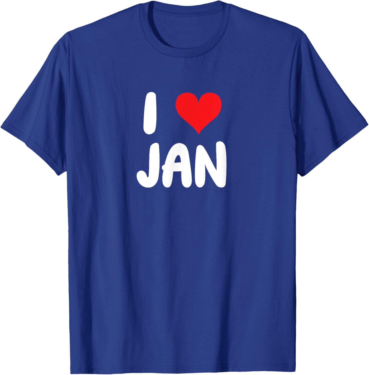 I Love Jan - Cœur T-Shirt - T-Shirt | Royal