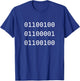 Father's Day Humor Dad in Binary Code for Geeky Computer T-Shirt - T-Shirt | Royal