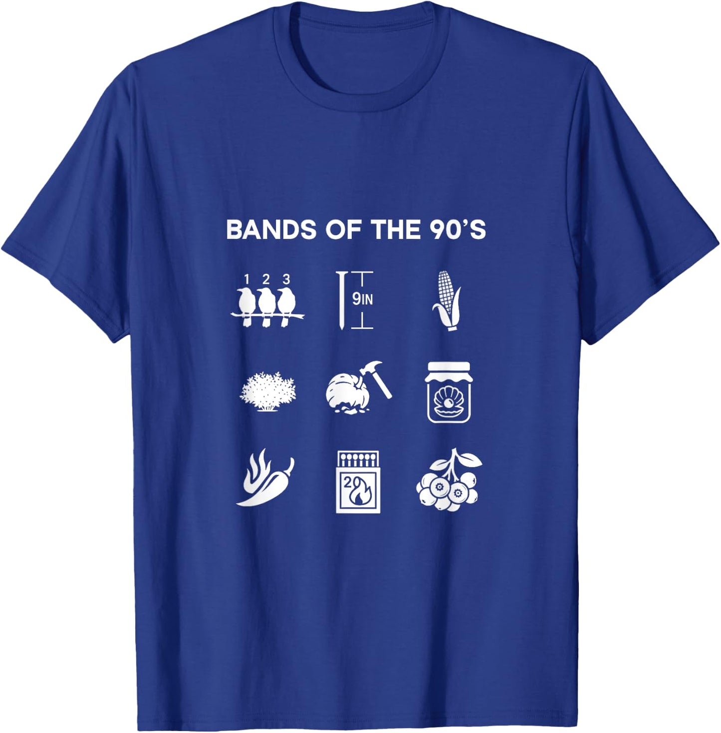 Bands DER 90ER - Funny Gen X, Xennial, Rock Music T-Shirt - T-Shirt | Royal