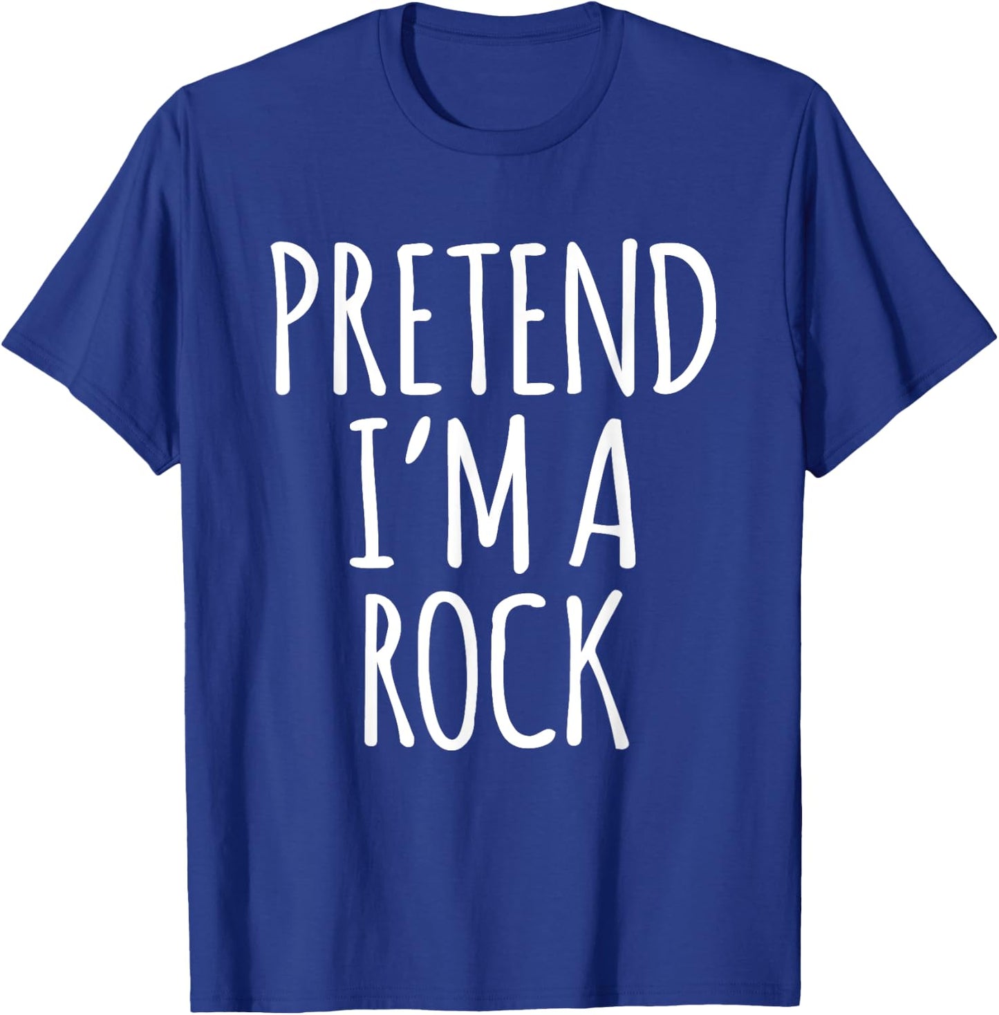 Funny Lazy Halloween Costume Shirt - Rock Boulder Gravel T-Shirt - T-Shirt | Royal