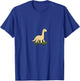 Dino On Skateboard - Funny Children's Illustration T-Shirt - T-Shirt | Royal