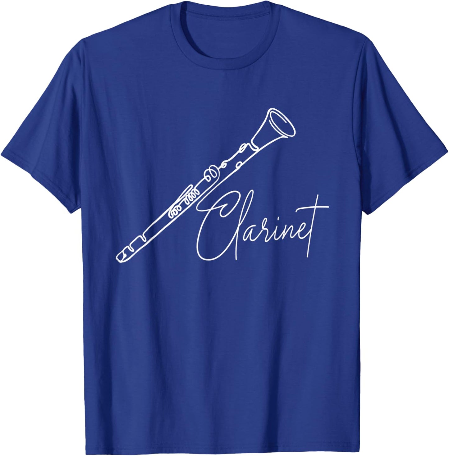 Clarinet - Clarinetist Music Lover Marching Band T-Shirt - T-Shirt | Royal