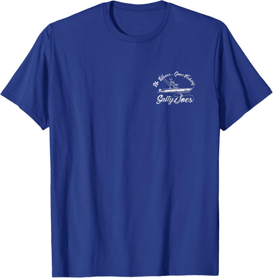 Salty Joe's Fishing Boat Logo Lightweight, Graphic T-Shirt - T-Shirt | Royal