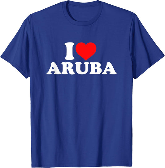 I Love Aruba T-Shirt - T-Shirt | Royal
