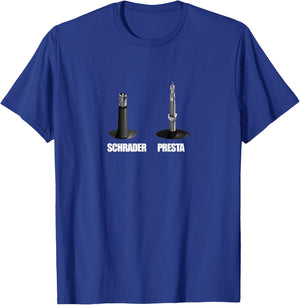 Presta Schrader T-Shirt - T-Shirt | Royal
