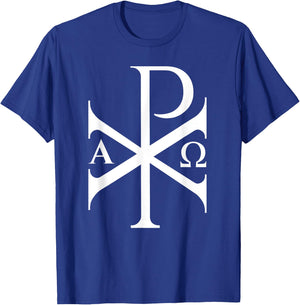 Chi Rho Alpha Omega Byzantine and Christian History T-Shirt - T-Shirt | Royal