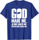 God Made Me Jesus Saved Me. Puerto Rico Raised Me - Religion T-Shirt - T-Shirt | Royal