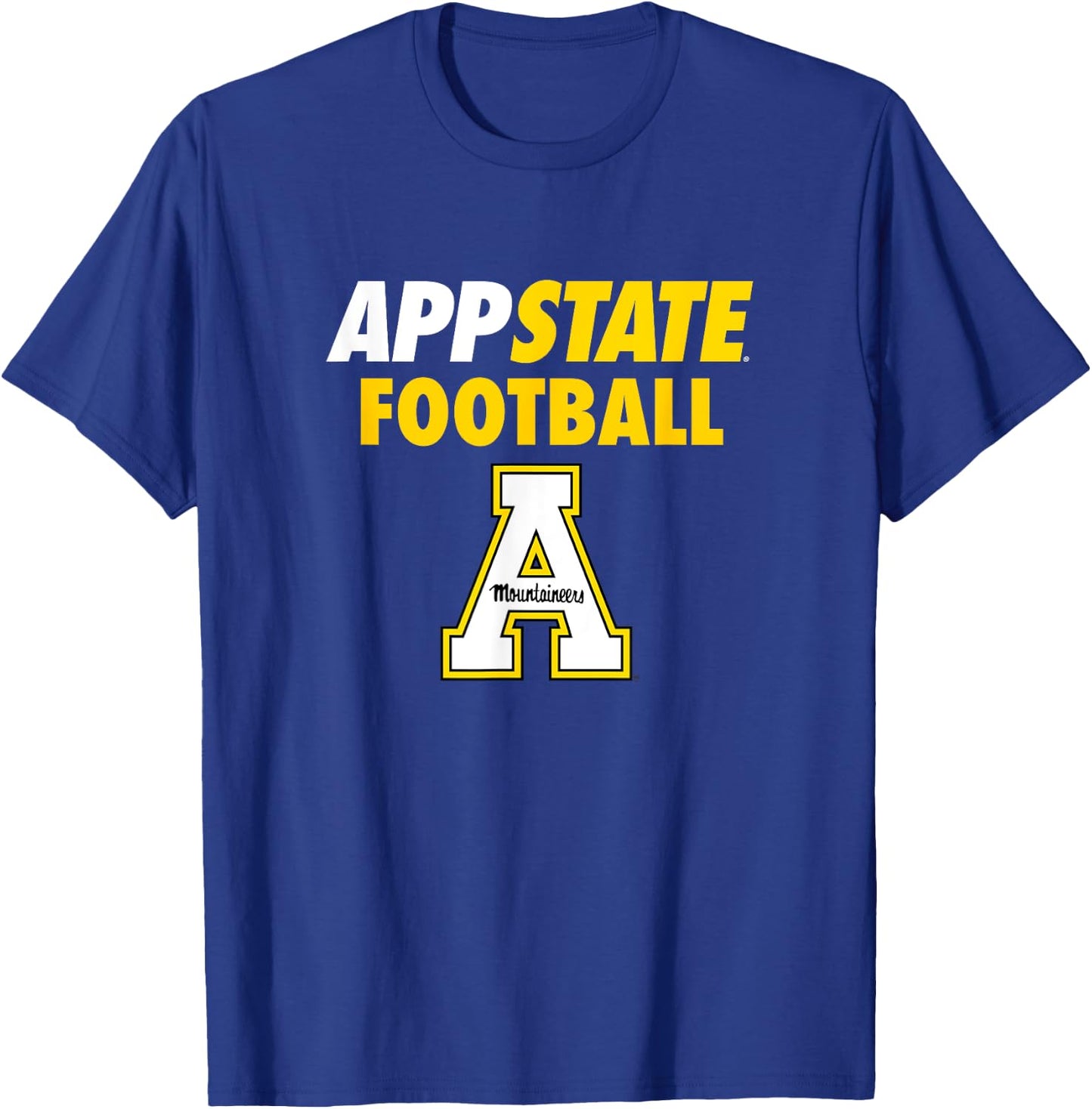 App State Football Mountaineers Sports Fan T-Shirt - T-Shirt | Royal