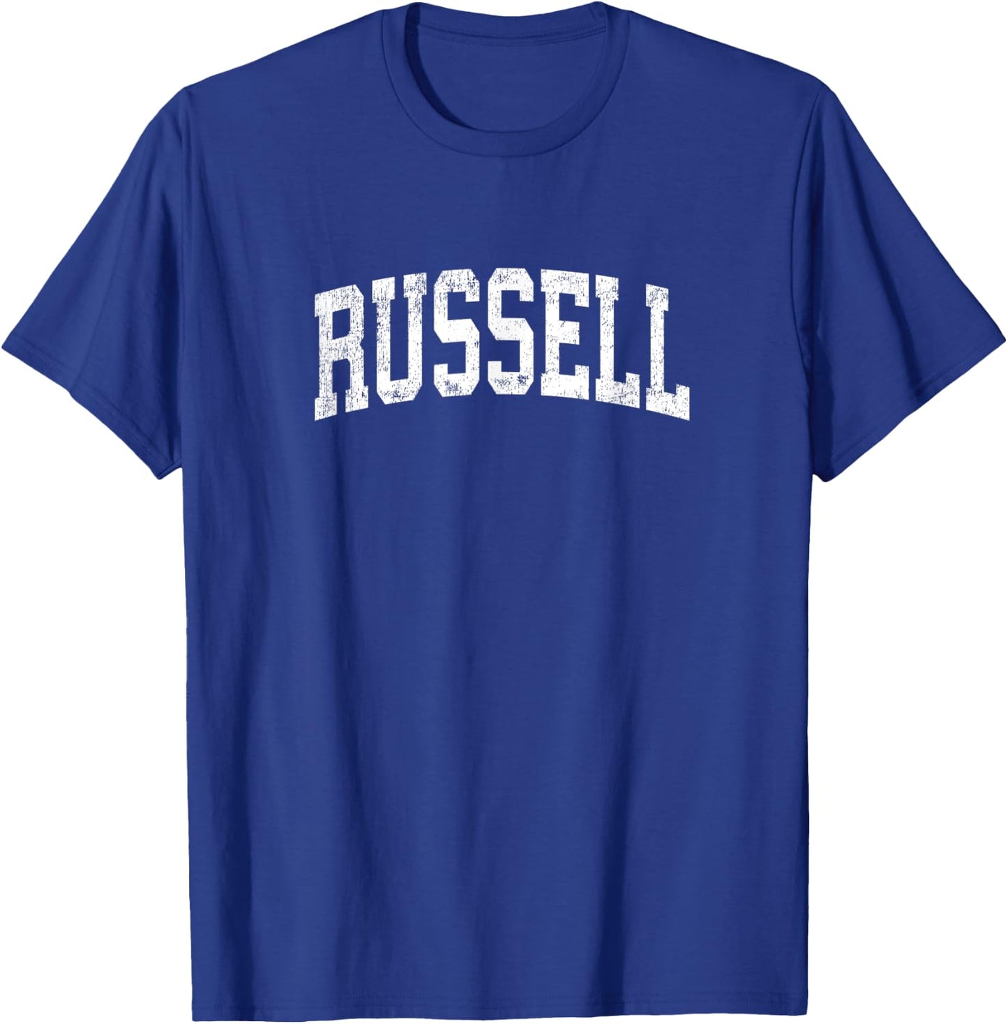 Russell Massachusetts MA Vintage Athletic Sports Design T-Shirt - T-Shirt | Royal
