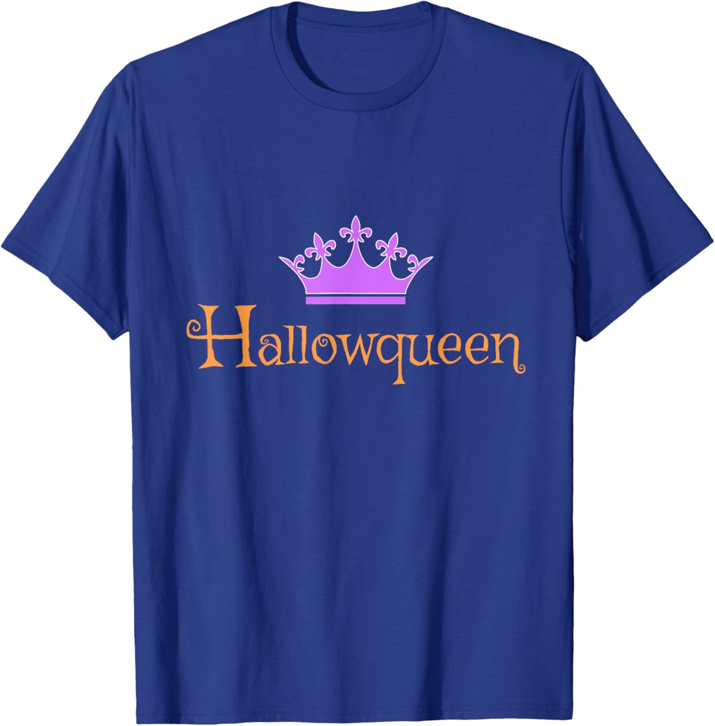Hallowqueen , Halloween Shirt, Halloween Costume T-Shirt - T-Shirt | Royal