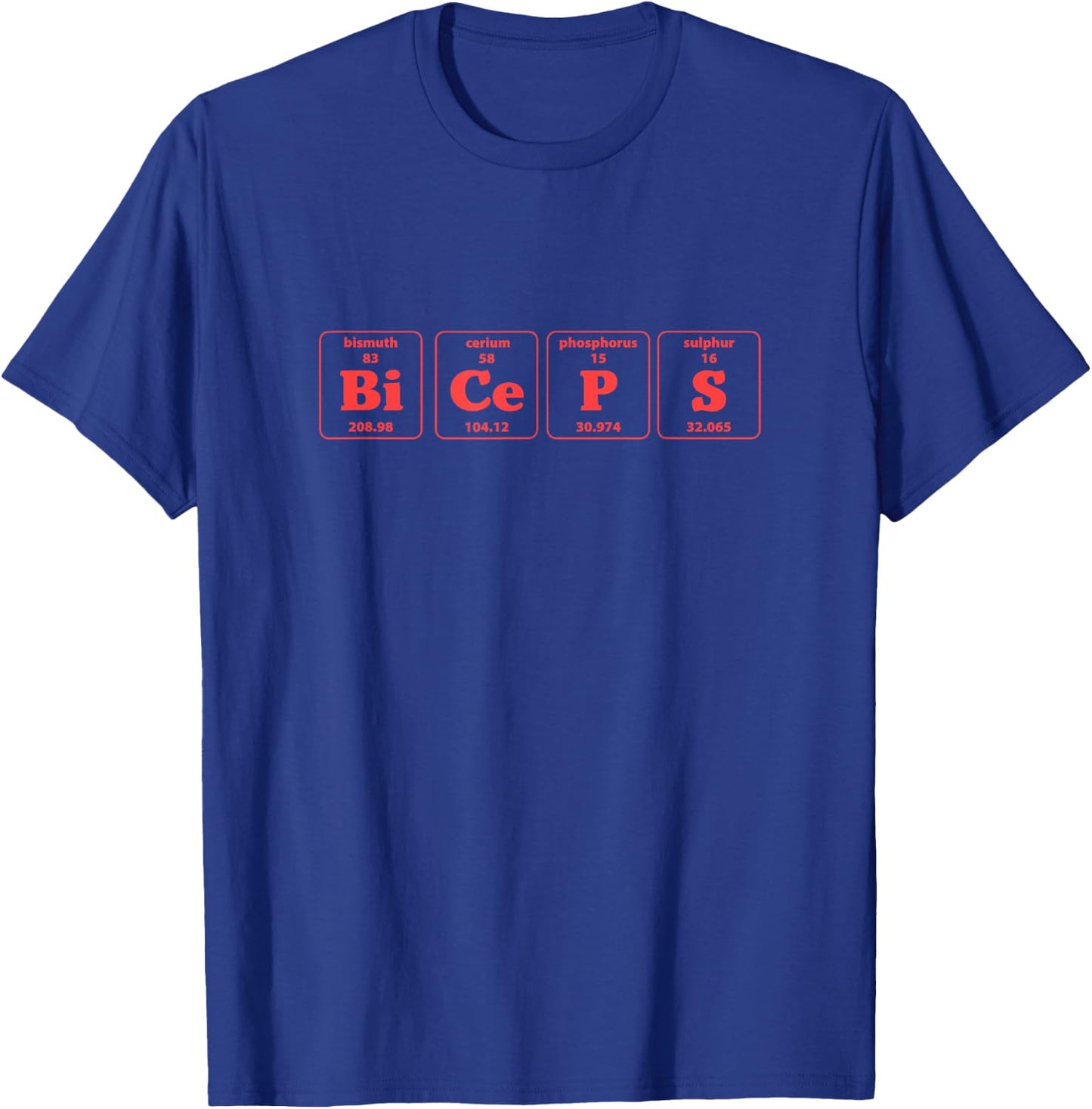 Weightlifting Bodybuilding Muscles Barbells Workout Funny T-Shirt - T-Shirt | Royal
