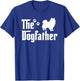 The Dogfather Fathers day Gift Dad Dog Lover Pomeranian Men Women Girls Kids T-Shirt - T-Shirt | Royal