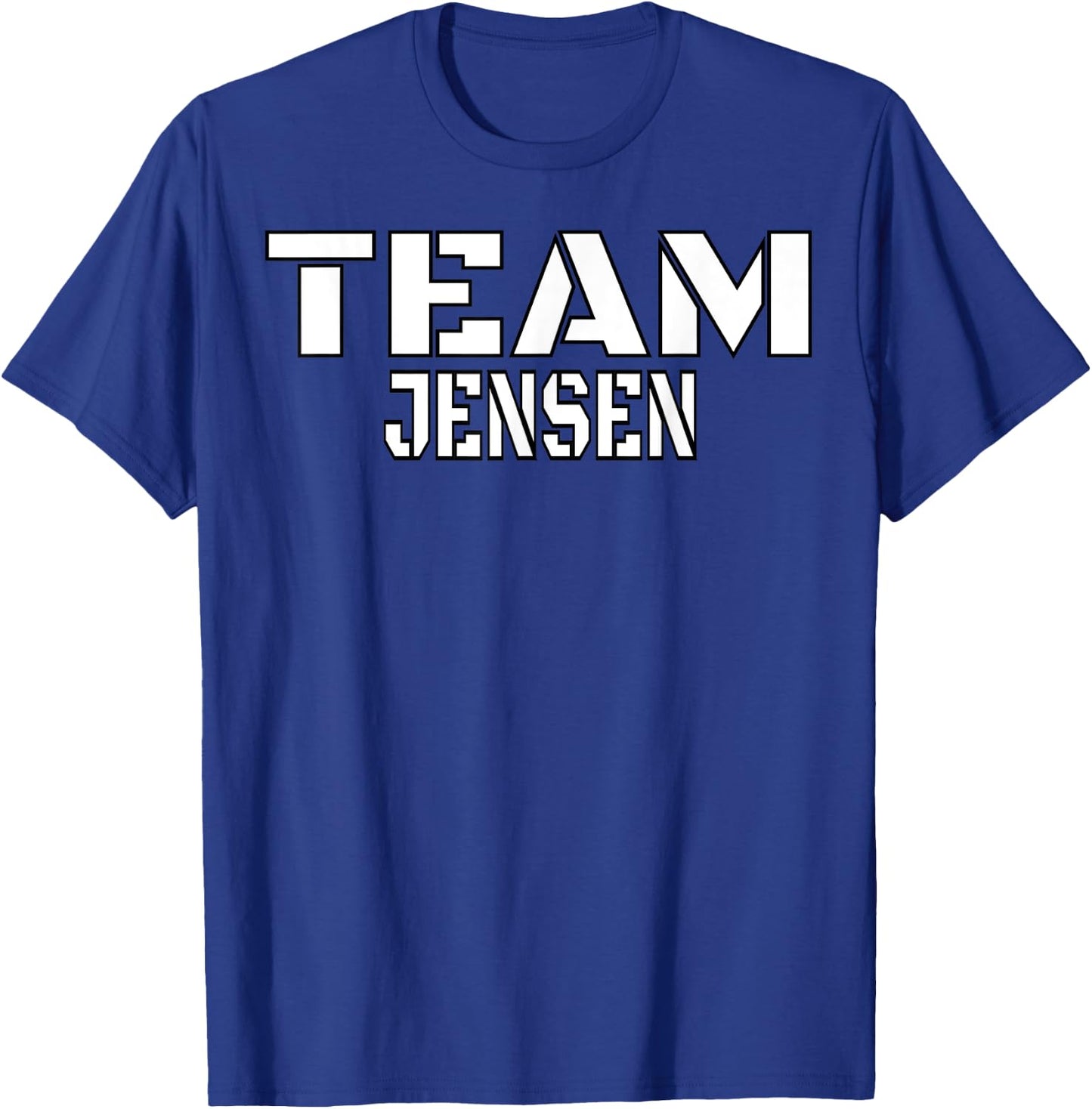 Team Jensen Unique Personalized Matching Family T-Shirt - T-Shirt | Royal