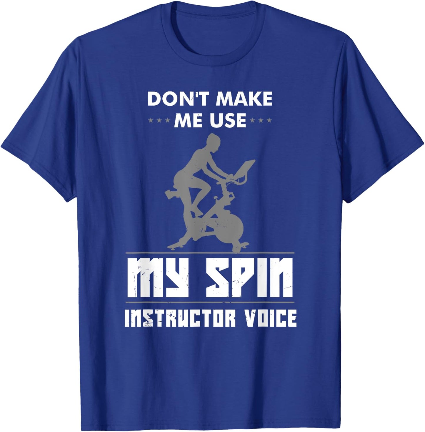 Funny Cycling Trainer Gift Indoor Biking Workout Gym T-Shirt - T-Shirt | Royal
