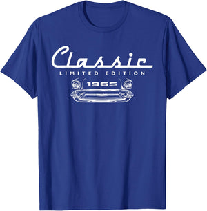 60 Year Old Limited Edition 1965 Classic Car 60th Birthday T-Shirt - T-Shirt | Royal