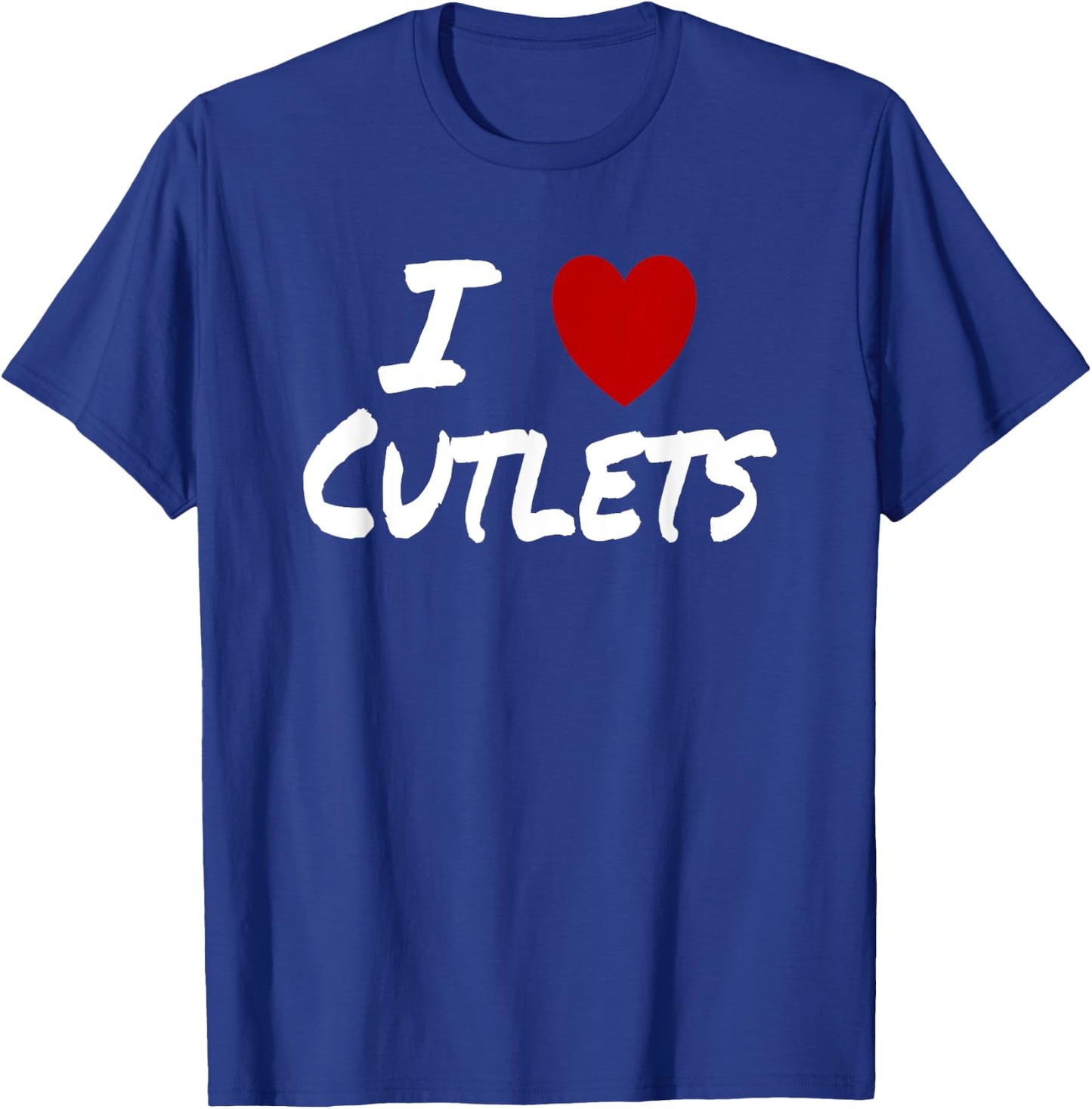 I Heart (Love) Cutlets Pork Chicken Veal Breaded Fried T-Shirt - T-Shirt | Royal