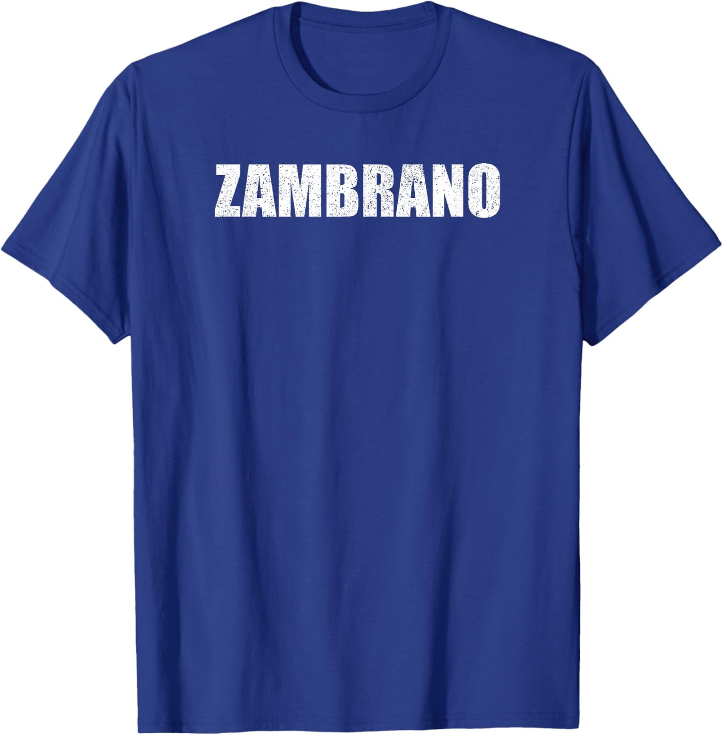 Zambrano Surname Retro Hispanic Mexican Spanish Family T-Shirt - T-Shirt | Royal