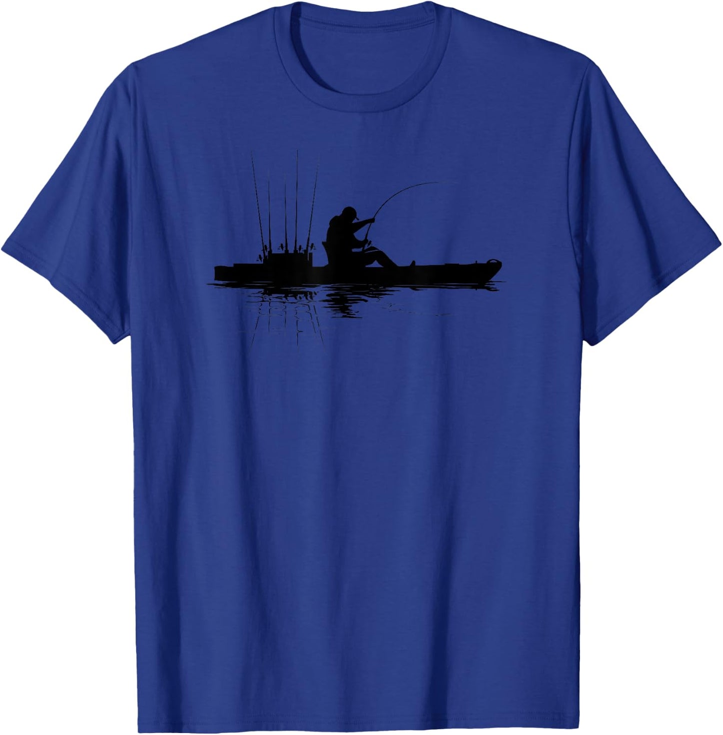 Kayak Fishing Graphic Fisherman Angling Kayaking Angler T-Shirt - T-Shirt | Royal