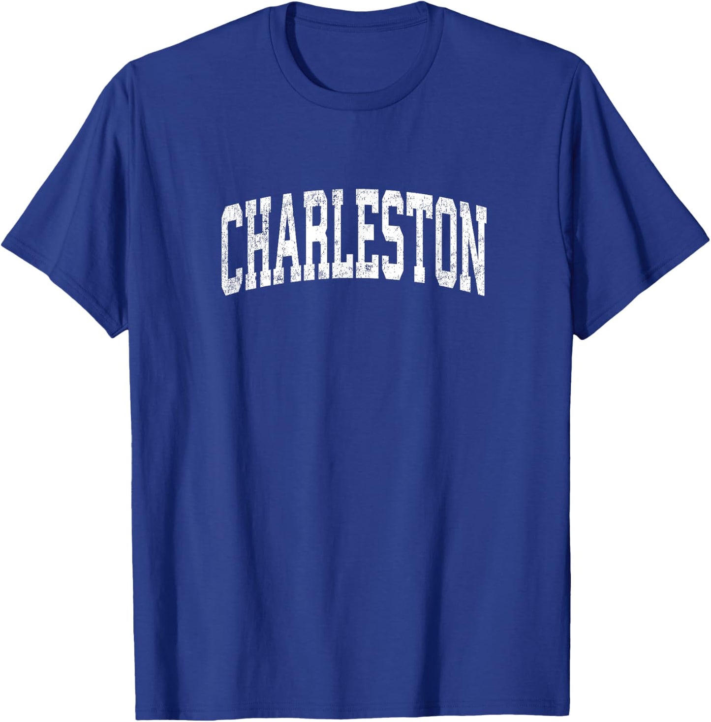 Charleston South Carolina SC Vintage Athletic Sports Design T-Shirt - T-Shirt | Royal