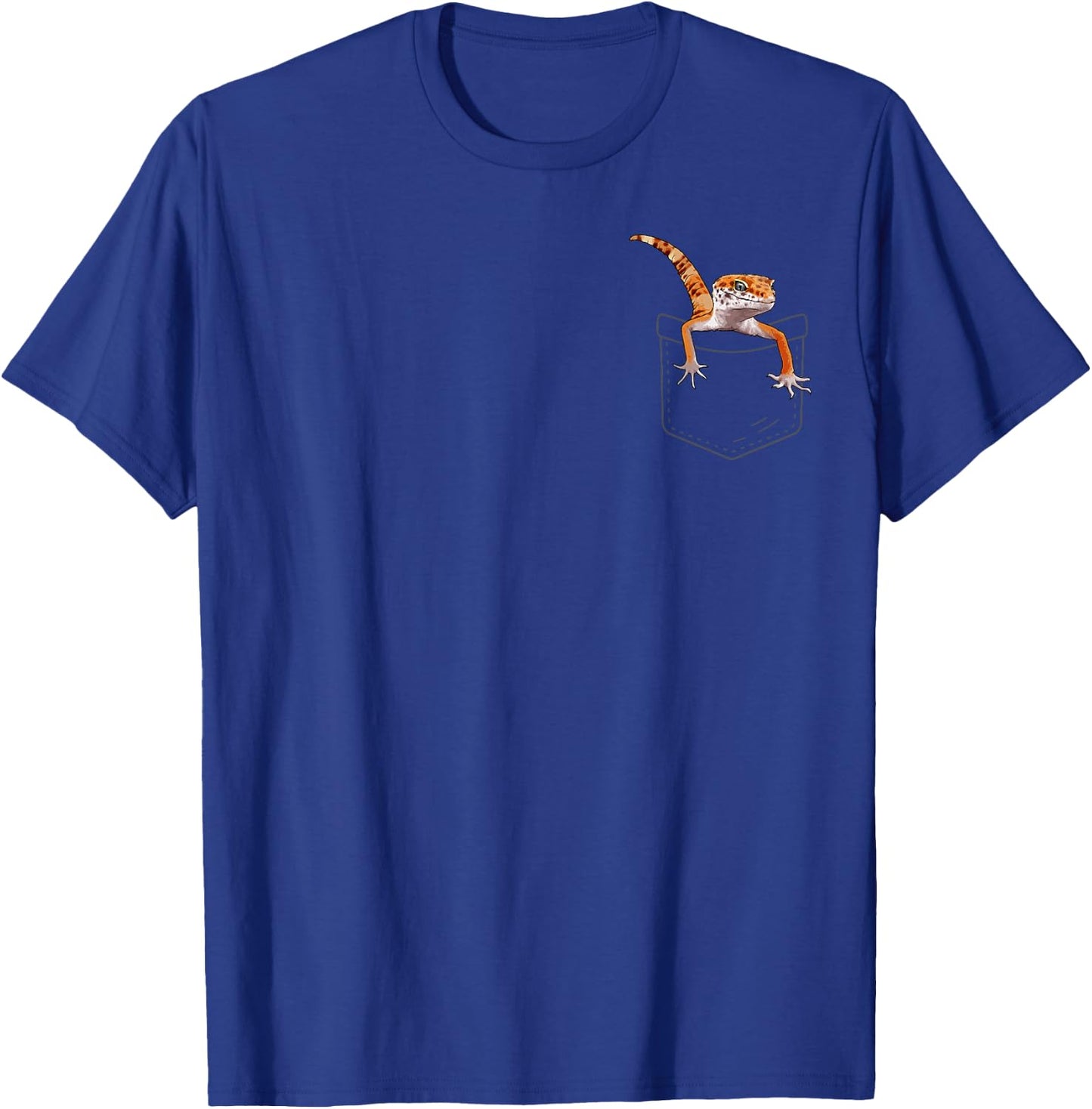 Funny Leopard Gecko Art Women Boys Girls Gecko Lover T-Shirt - T-Shirt | Royal
