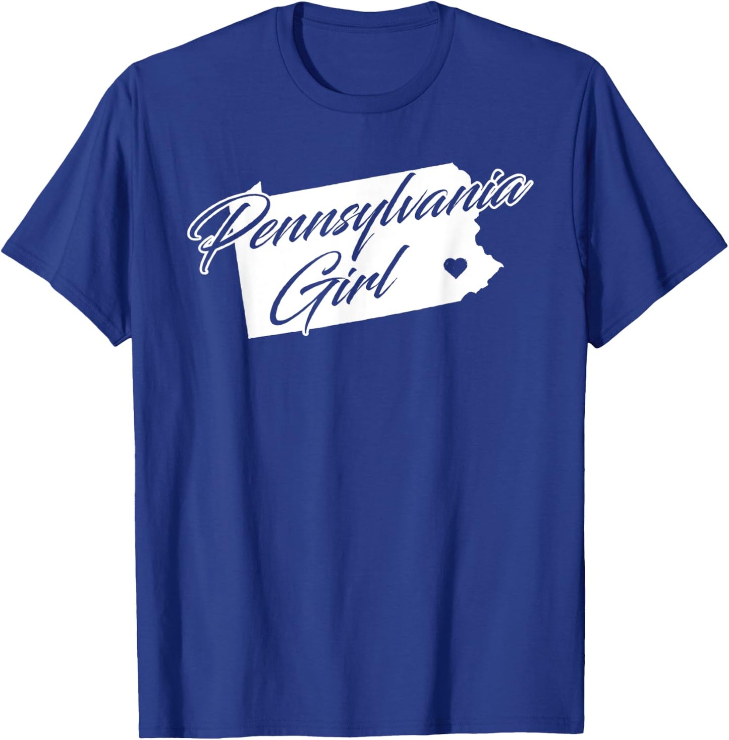 Pennsylvania T Shirt Vintage State Outline T-Shirt - T-Shirt | Royal