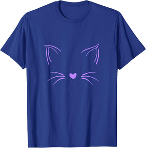 Light Purple Invisible Cat Purple Violet Color Graphic T-Shirt - T-Shirt | Royal