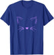 Light Purple Invisible Cat Purple Violet Color Graphic T-Shirt - T-Shirt | Royal