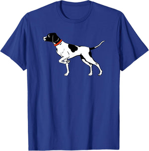 Pointer Dog Shirt English Pointer Pointing Bird Dog Women Girls Kids T-Shirt - T-Shirt | Royal